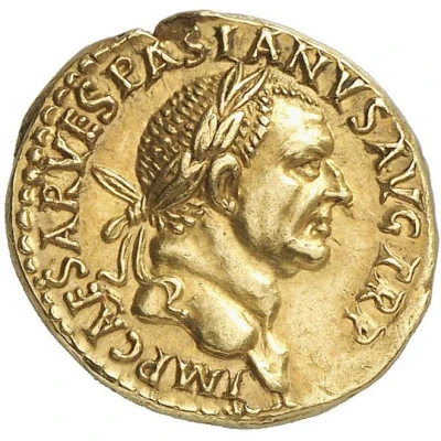 Aureus - Vespasian IVDAEA DEVICTA; Judaea front