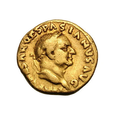 Aureus - Vespasian IVDAEA; Judaea front