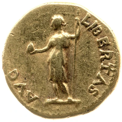 Aureus - Vespasian LIBERTAS AVG; Libertas back