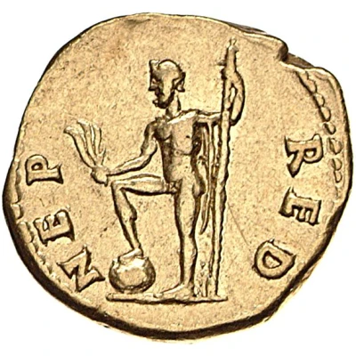 Aureus - Vespasian NEP RED; Neptune back