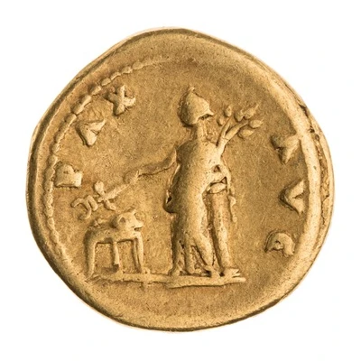 Aureus - Vespasian PAX AVG; Pax back