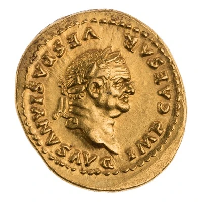 Aureus - Vespasian PAX AVGVST; Pax front
