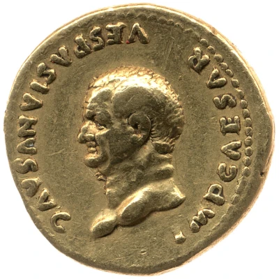Aureus - Vespasian PAX AVGVST; Pax front