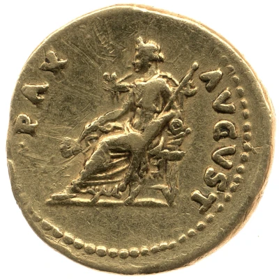 Aureus - Vespasian PAX AVGVST; Pax back