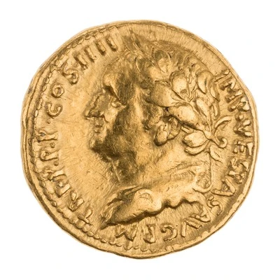 Aureus - Vespasian PAX AVGVSTI; Tyche front