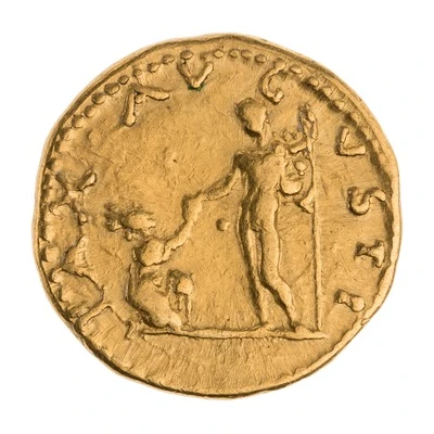 Aureus - Vespasian PAX AVGVSTI; Tyche back
