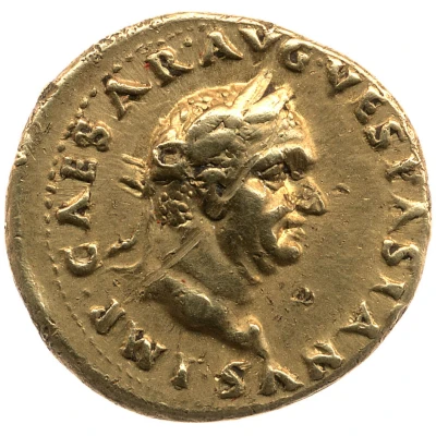 Aureus - Vespasian PAX; Pax front