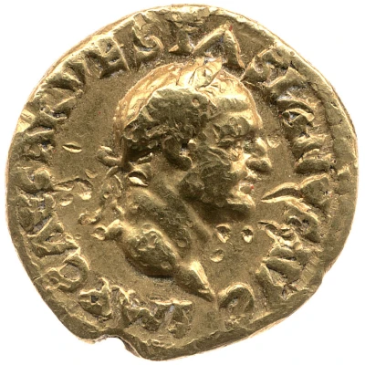 Aureus - Vespasian ROMA RESVRGENS; Roma front