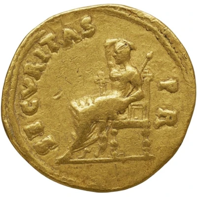 Aureus - Vespasian SECVRITAS P R; Securitas back