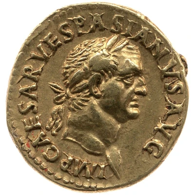 Aureus - Vespasian TR POT COS III; Aequitas front
