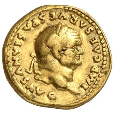 Aureus - Vespasian TR POT X COS VIIII front