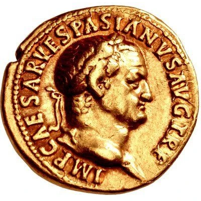 Aureus - Vespasian, Titus, and Domitian TITVS ET DOMITIAN CAESARES PRIN IVEN front