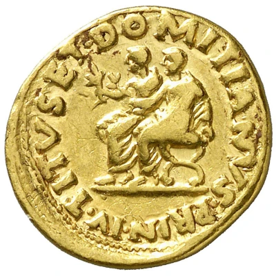 Aureus - Vespasian, Titus, and Domitian TITVS ET DOMITIANVS PRIN IV back