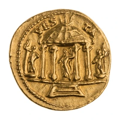 Aureus - Vespasian VESTA back