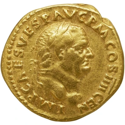 Aureus - Vespasian VESTA front