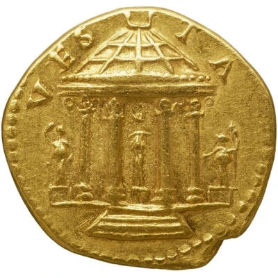 Aureus - Vespasian VESTA back