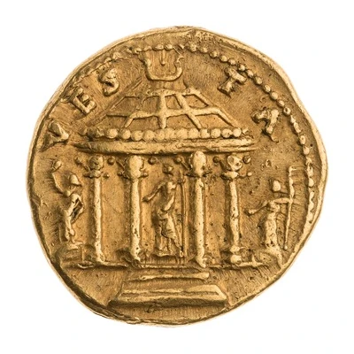Aureus - Vespasian VESTA back