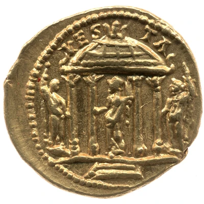 Aureus - Vespasian VESTA back