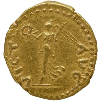 Aureus - Vespasian VICT AVG; Victory back