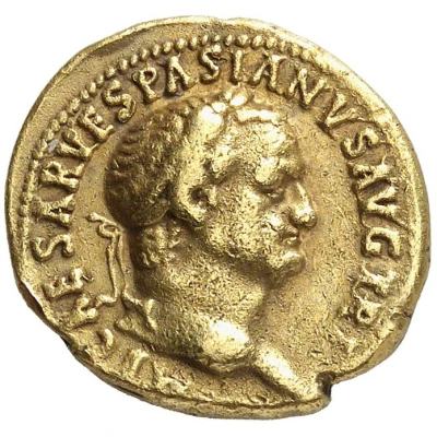 Aureus - Vespasian VICTORIA AVGVST; Victory front