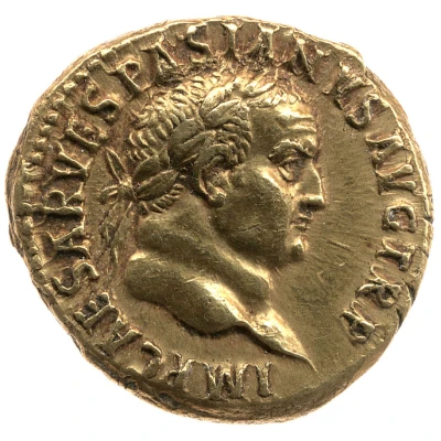 Aureus - Vespasian VICTORIA AVGVST; Victory front
