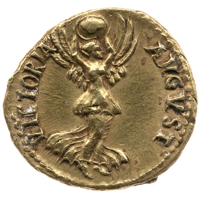 Aureus - Vespasian VICTORIA AVGVST; Victory back