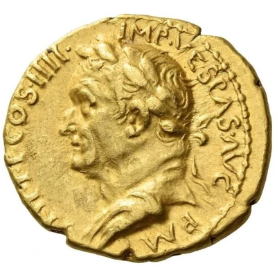 Aureus - Vespasian VIRTVS AVGVSTI; Virtus front