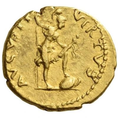 Aureus - Vespasian VIRTVS AVGVSTI; Virtus back