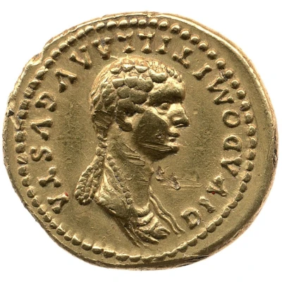 Aureus - Vespasian and Domitilla the Elder DIVA DOMITILLA AVGVSTA back