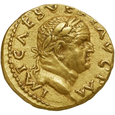 Aureus - Vespasian and Titus IMP CAES VESP AVG P TRI P COS II front
