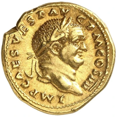 Aureus - Vespasian front