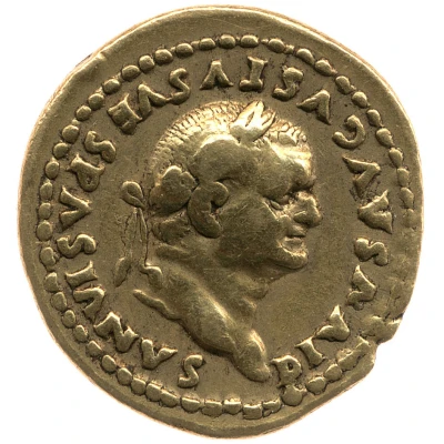 Aureus - Vespasian front