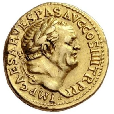 Aureus - Vespasian front