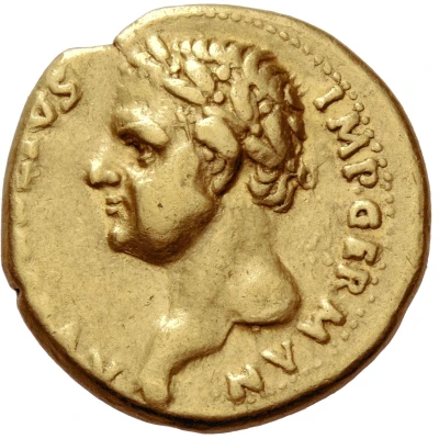 Aureus - Vitellius, Aulus Vitellius Germanicus, and Vitellia LIBERIS IMP GERMANICI front