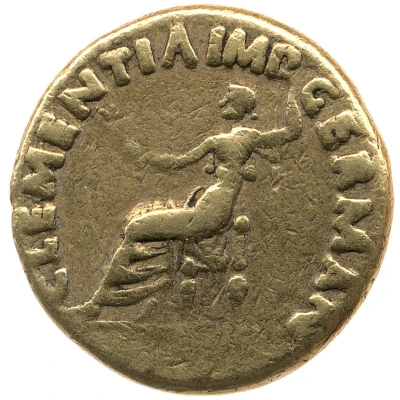 Aureus - Vitellius CLEMENTIA IMP GERMAN; Clementia back