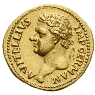 Aureus - Vitellius CLEMENTIA IMP GERMAN; Clementia front