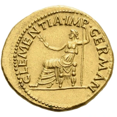 Aureus - Vitellius CLEMENTIA IMP GERMAN; Clementia back