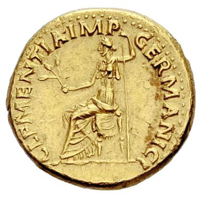 Aureus - Vitellius CLEMENTIA IMP GERMANICI; Clementia back
