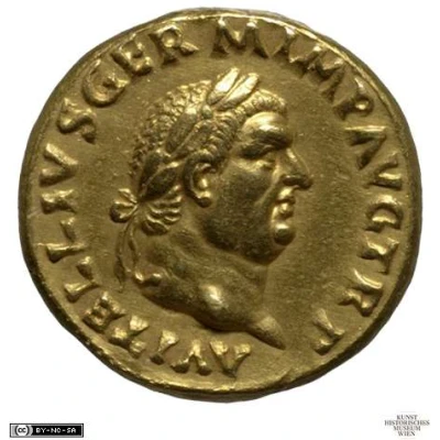 Aureus - Vitellius CONCORDIA P R; Concordia front