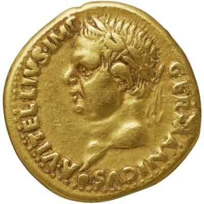Aureus - Vitellius CONSENSVS EXERCITVVM; Mars front