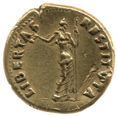 Aureus - Vitellius LIBERTAS RESTITVTA; Libertas back