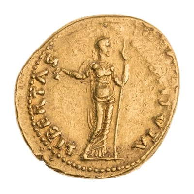 Aureus - Vitellius LIBERTAS RESTITVTA; Libertas back