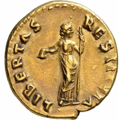 Aureus - Vitellius LIBERTAS RESTITVTA; Libertas back