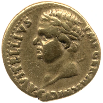 Aureus - Vitellius SECVRITAS IMP GERMAN; Securitas front