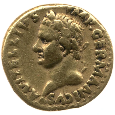 Aureus - Vitellius VICTORIA IMP GERMAN; Victory front