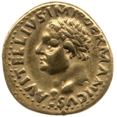 Aureus - Vitellius VICTORIA IMP GERMANICI; Victory front