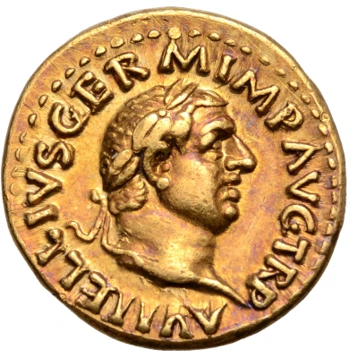 Aureus - Vitellius and Lucius Vitellius Pater L VITELLIVS COS III CENSOR front