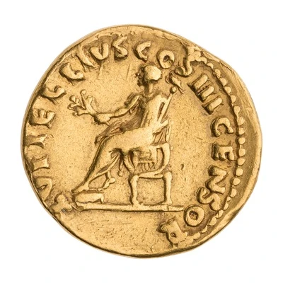Aureus - Vitellius and Lucius Vitellius Pater L VITELLIVS COS III CENSOR back