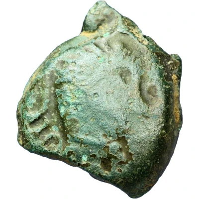 Bronze ΔEIVICIACOS with bull and ear 60 BC - 50 BC front