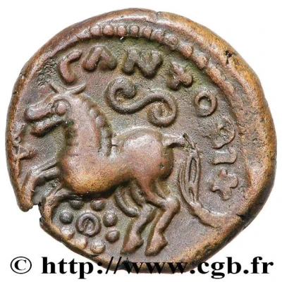 Bronze TVRONOS / CANTORIX 80 BC - 50 BC back